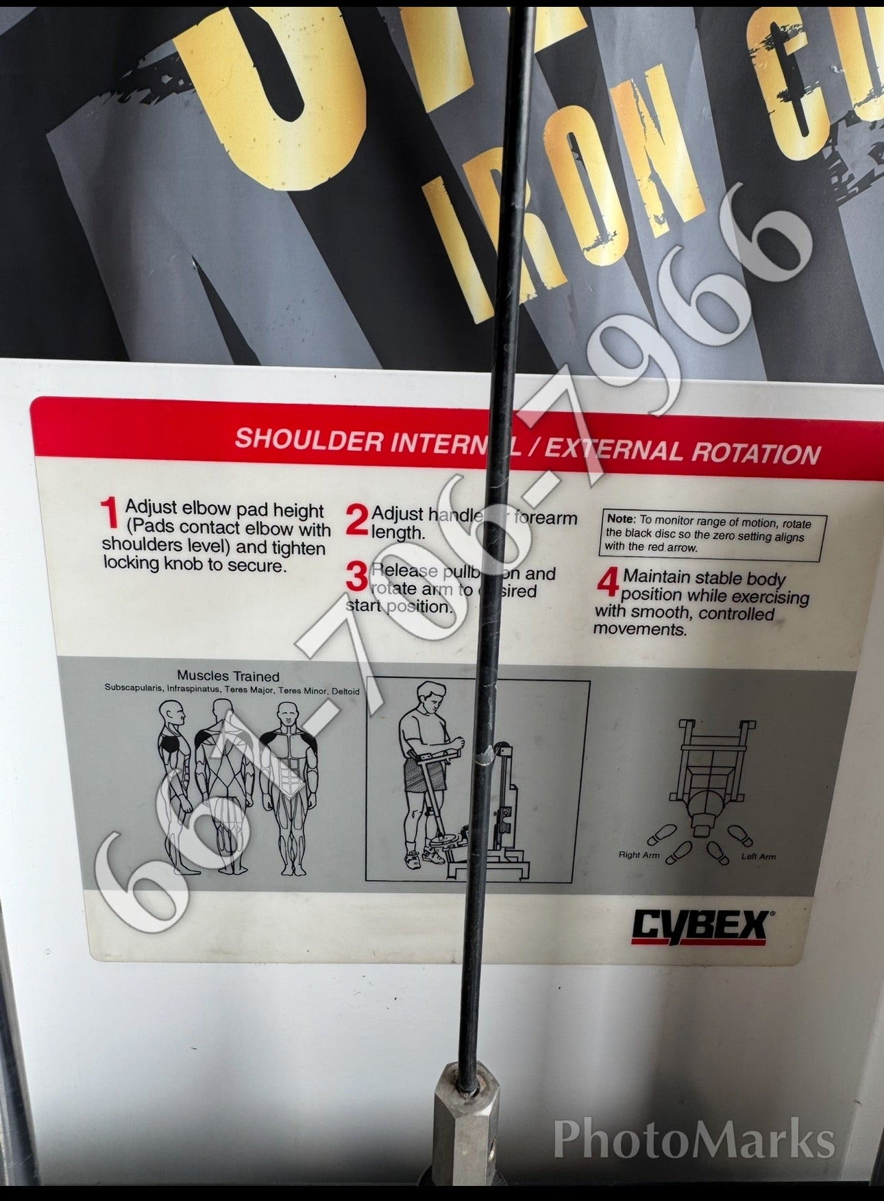 Cybex Shoulder Internal/External Rotation