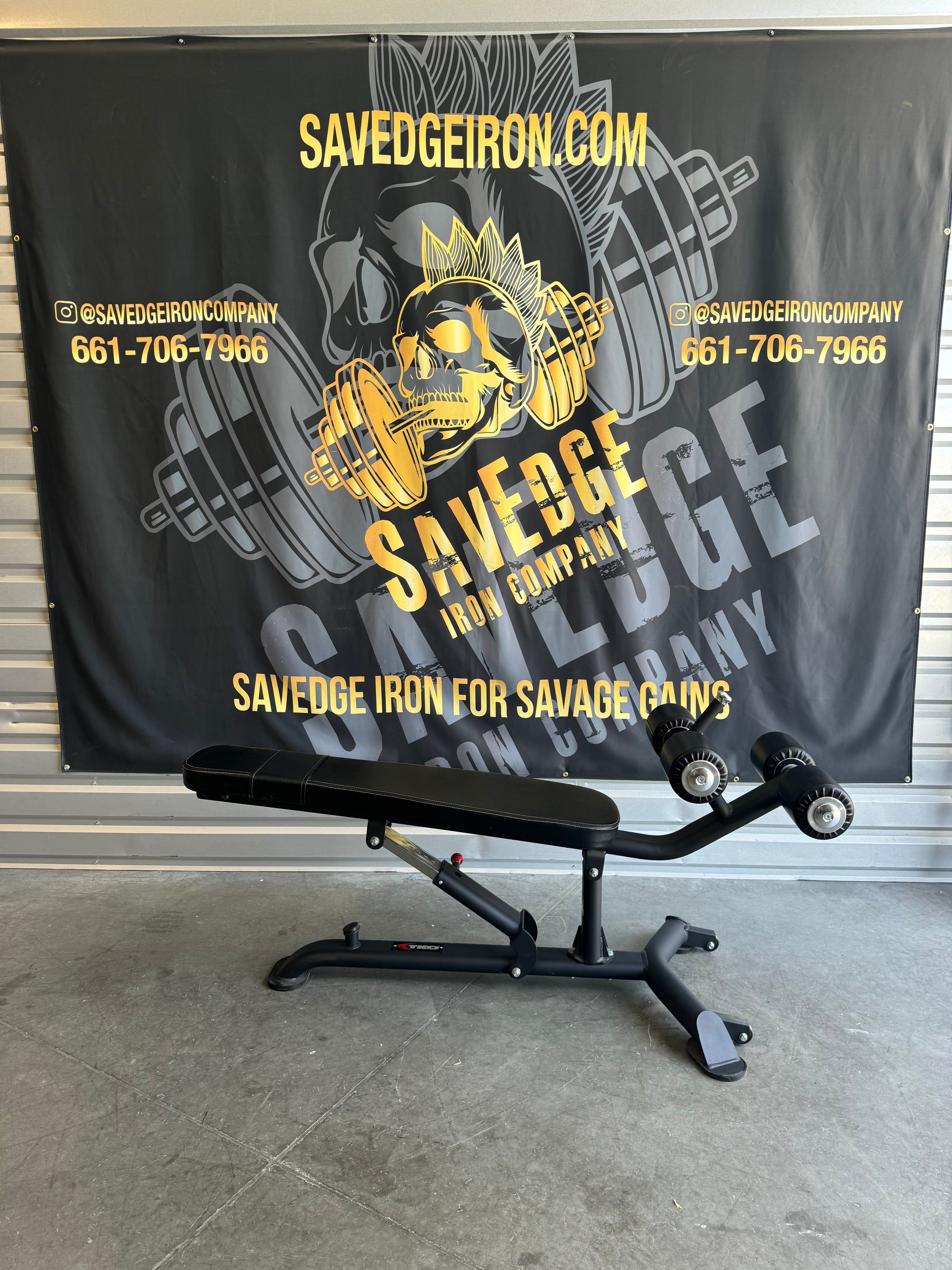 TKO Adjustable Commercial Ab/Crunch Bench