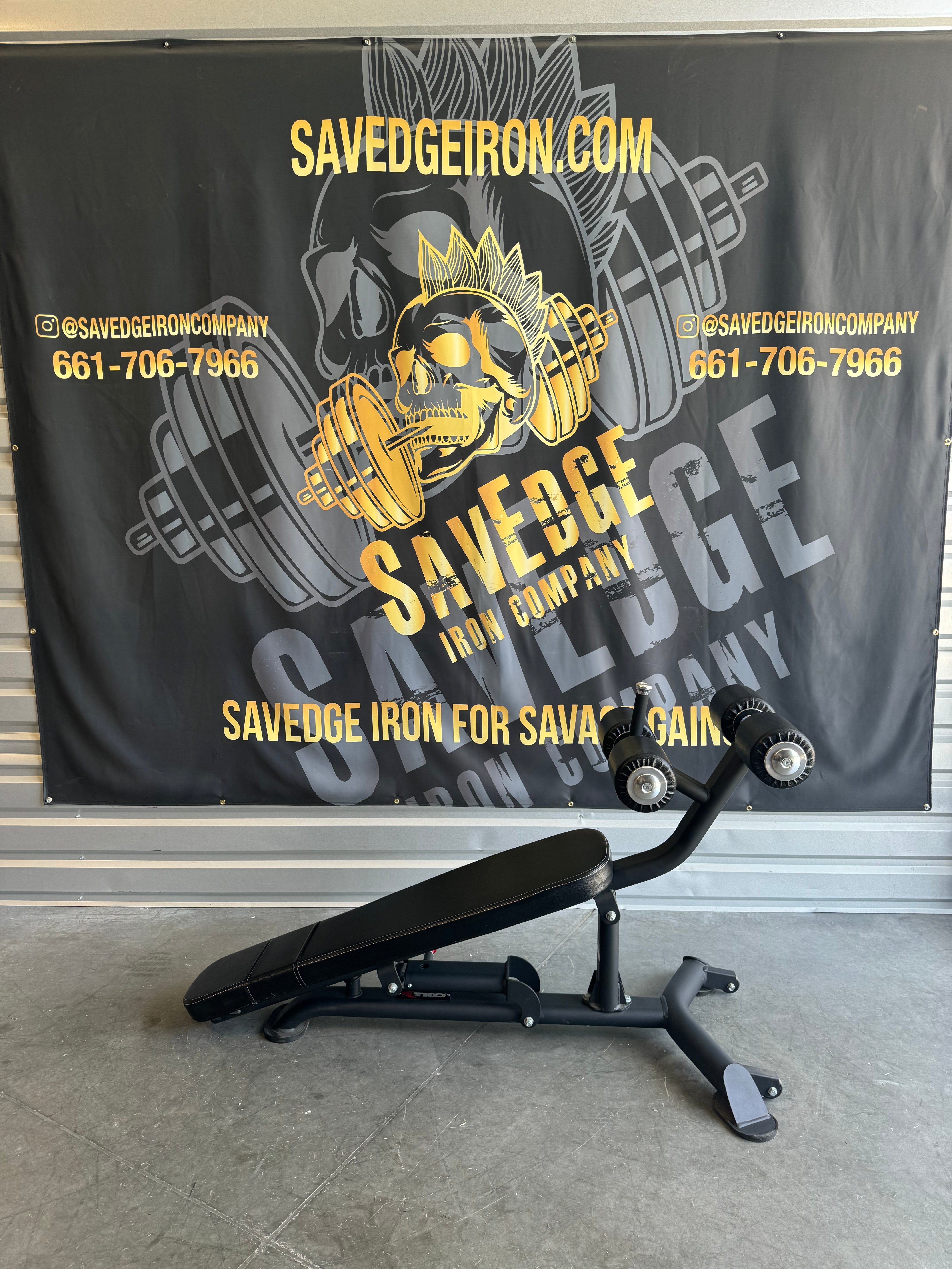 TKO Adjustable Commercial Ab/Crunch Bench