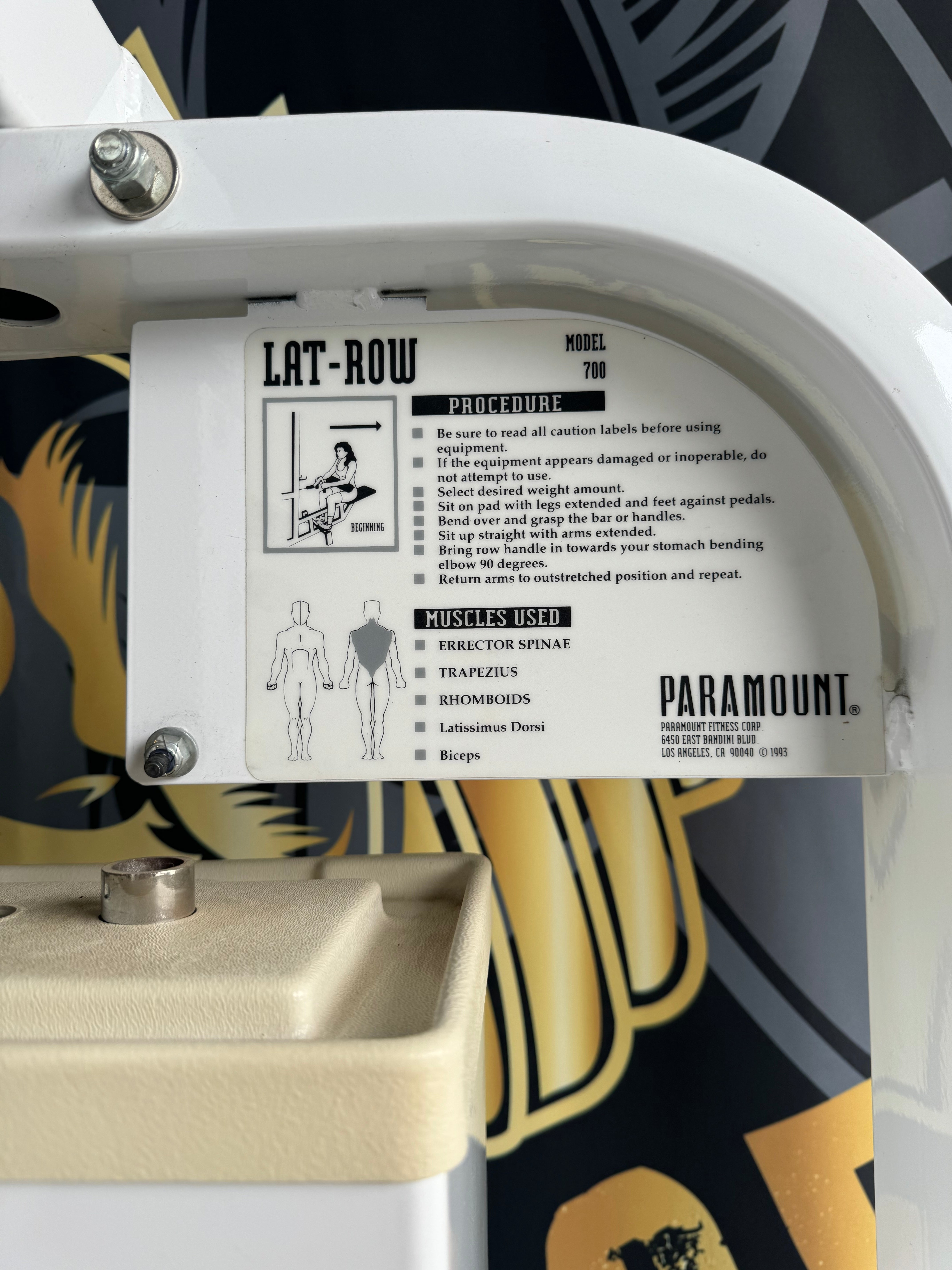 Paramount Lat Pull Down/Seated Row – Savedge Iron Company