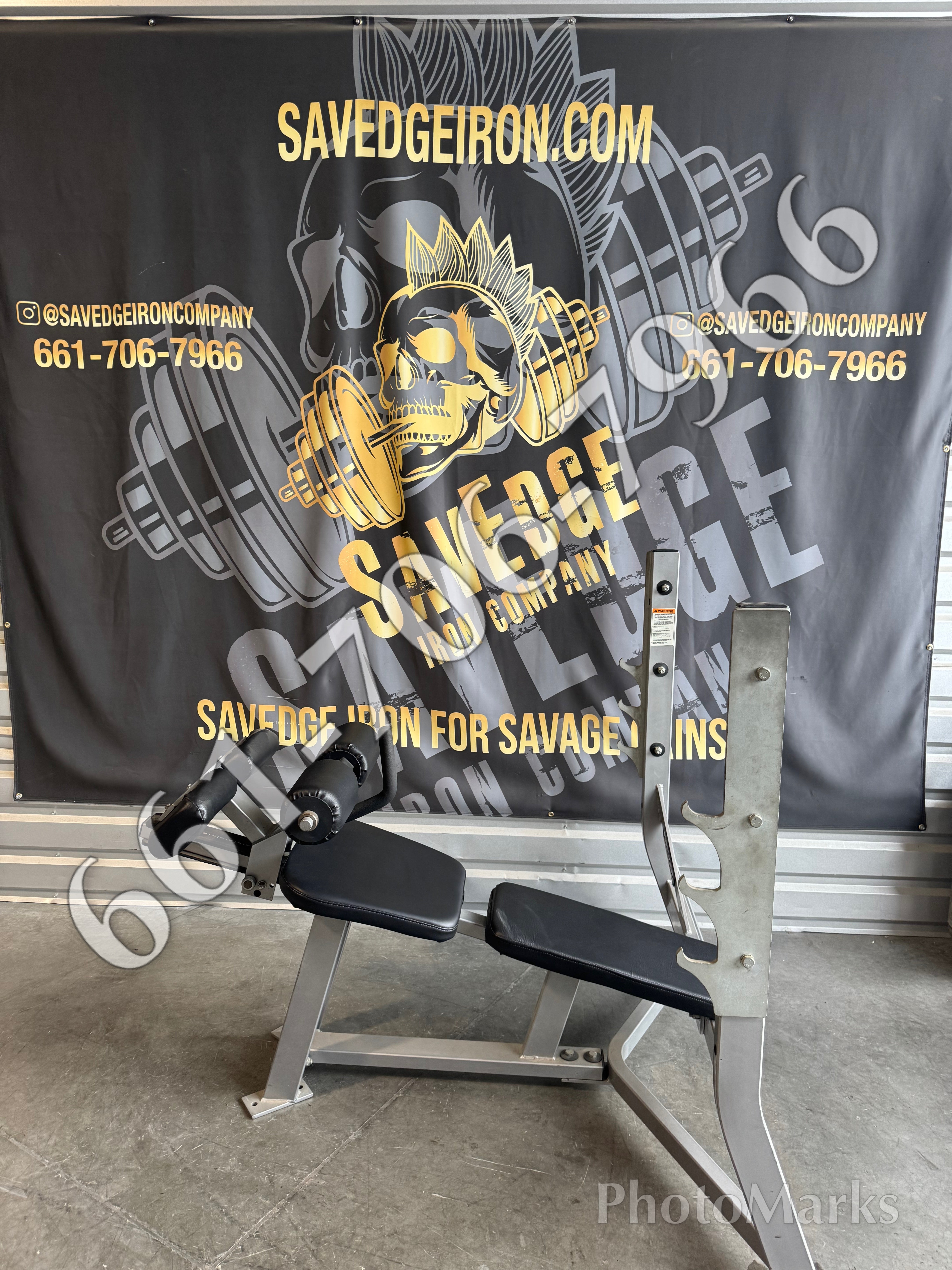 Hammer Strength Olympic Decline w/ Adjustable Leg Support