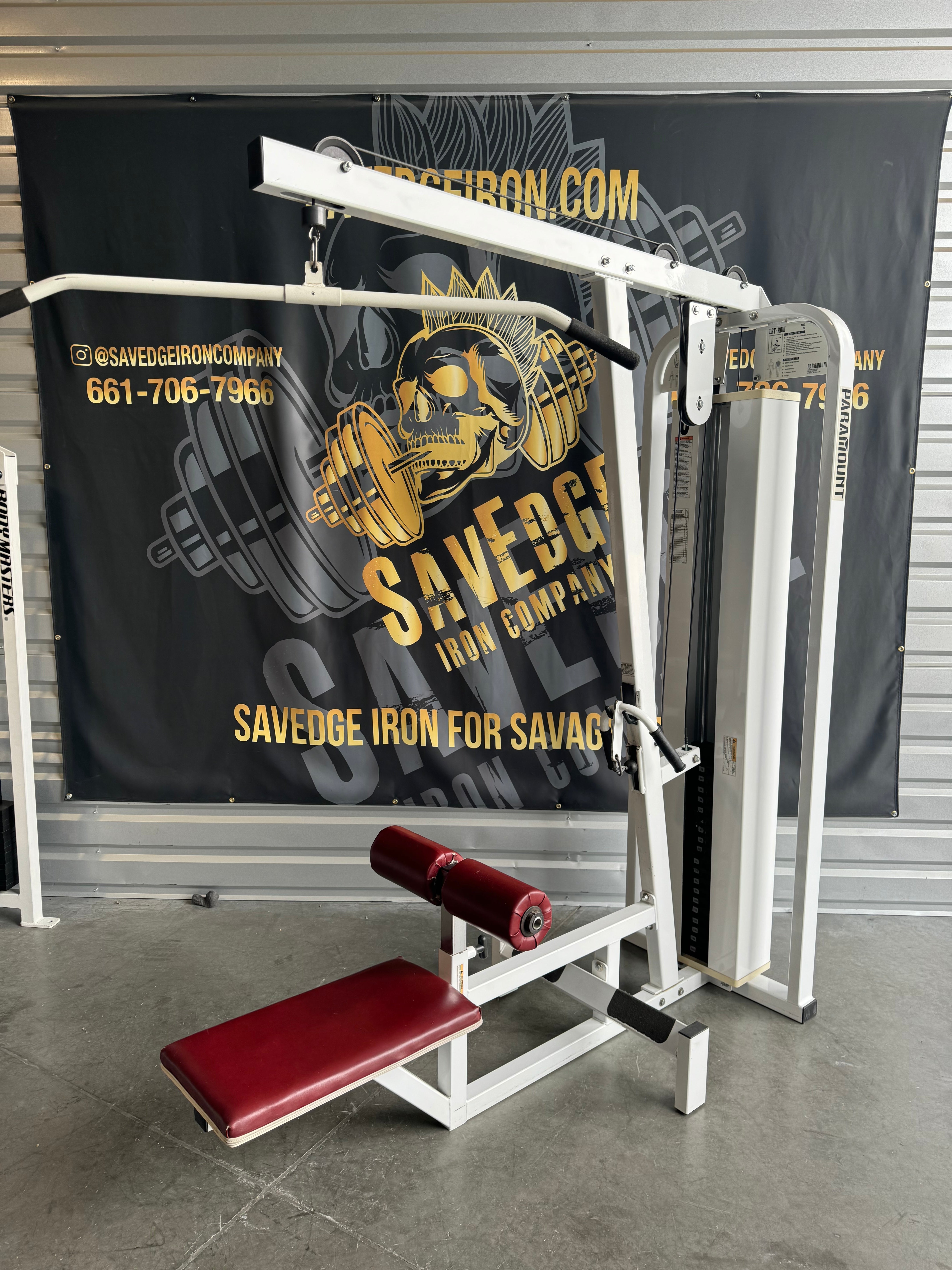 Paramount Lat Pull Down/Seated Row – Savedge Iron Company Paramount Lat Pull Down/Seated Row – Savedge Iron Company