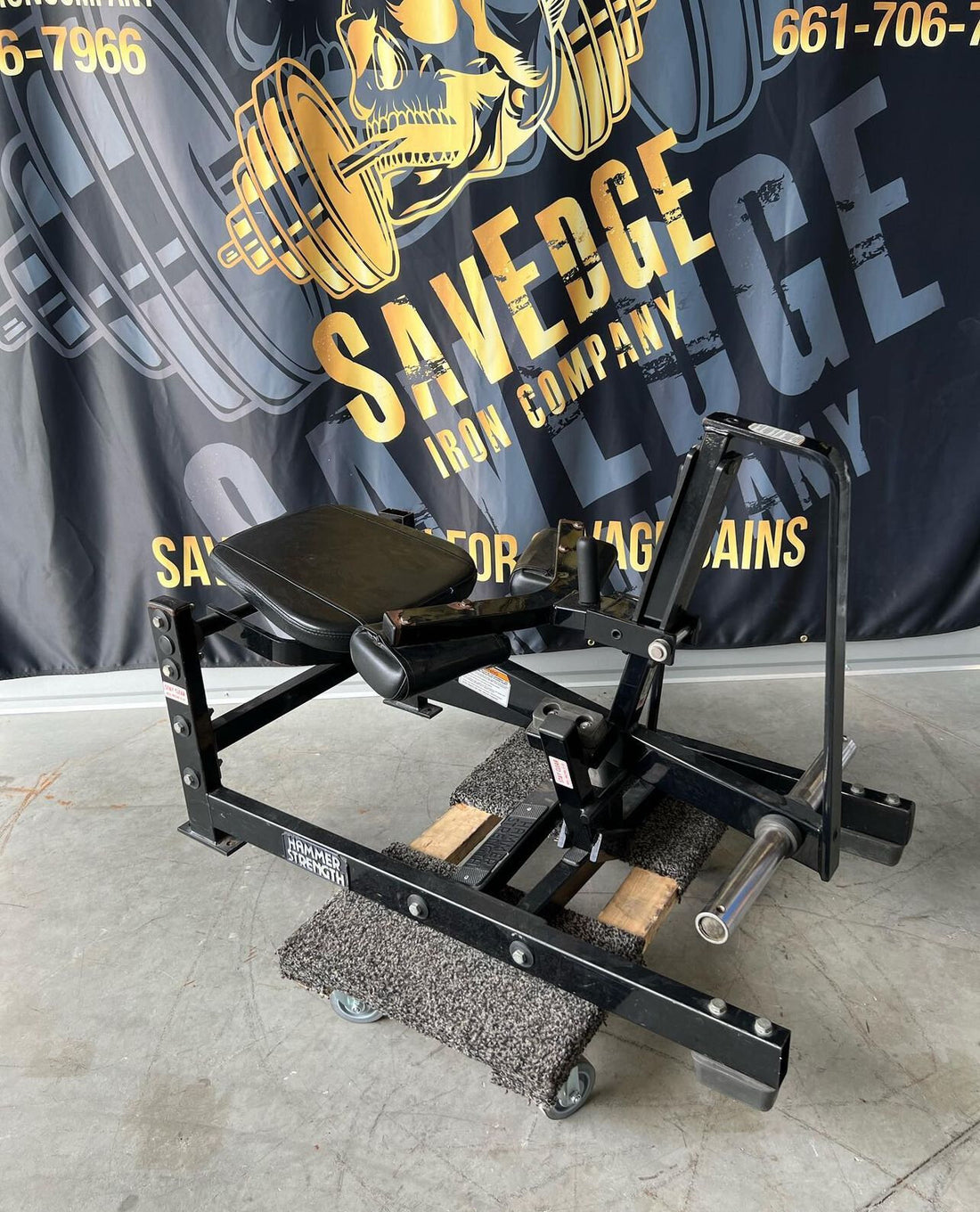 Hammer Strength Seated Plate Loaded Calf Savedge Iron Company